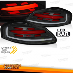 PILOTOS TRASEROS LEDS DINAMICOS PORSCHE 986 BOXSTER 96-04 FONDO NEGRO