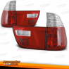 FAROLINS TRASEIROS / BMW X5 / 99-03 VERMELHO BRANCO