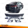 Difusor trasero deportivo con salidas de escape negras para Mercedes GLE Coupé C167 a partir de 19