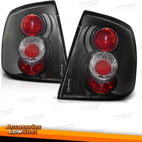 FAROLINS TRASEIROS TIPO LEXUS ASTRA 3/5 PORTAS / 97-04 PRETOS