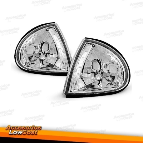 FAROLINS TRASEIROS TIPO LEXUS / HONDA DEL SOL / 92-97 FUNDO CROMADO