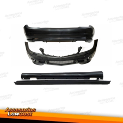 PARA-CHOQUES FRONTAL TIPO RS3 / AUDI A3 8P / 03-08 CROMADO PRETO