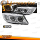 FARÓIS LED FUNDO CROMO XENON para BMW E90/E91 09-11