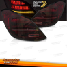 PILOTOS LED DINÂMICOS MERCEDES CLASSE C W205 SEDAN 14-21 VERMELHO ESCURO