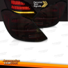 PILOTOS LED DINÂMICOS MERCEDES CLASSE C W205 SEDAN 14-21 VERMELHO FUMO