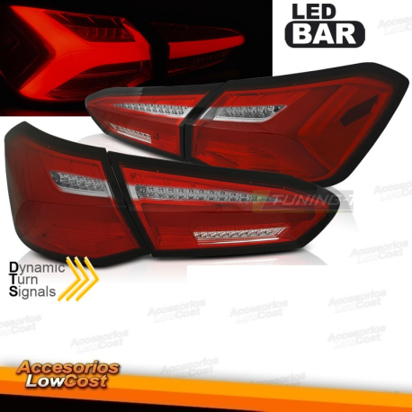 PILOTOS LED BAR DINAMICOS PARA FORD FOCUS MK5 HATCHBACK 2018-2021