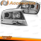 FAROS DELANTEROS PARA CHRYSLER JEEP GRAND CHEROKEE 99-05.05 CROMADOS