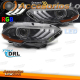 FAROS DELANTEROS LED RGB DRL NEGROS PARA FORD MUSTANG 18-21