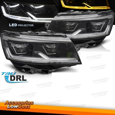 Faros delanteros para Volkswagen con luz diurna DRL T6.1 20-24