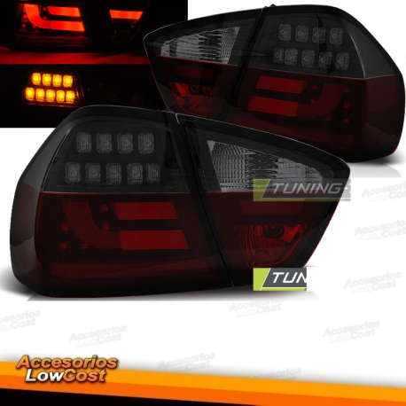 PILOTO E90, 05-08, LIMOUSINE,CRISTAL ROJO-AHUMADO  LED INTERMITENTE