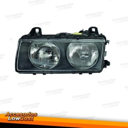 FAROL / OPTICA ESQUERDO / BMW E36 94-97 H7+H7 DEPO