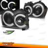 FAROS CON OJOS DE ÁNGEL JEEP GRAND CHEROKEE 05-08 BLACK TUBE LIGHT