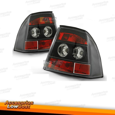 FAROLINS TRASEIROS TIPO LEXUS / OPEL VECTRA / 95-98 PRETO