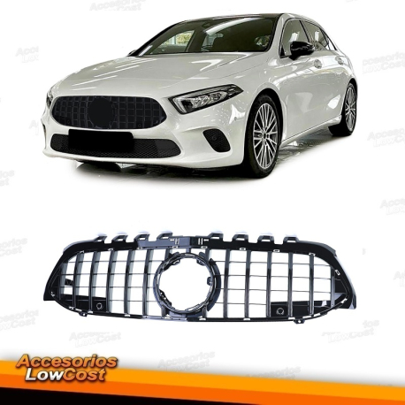 Parrilla deportiva negra brillante para Mercedes Clase A W177 V177 18-24