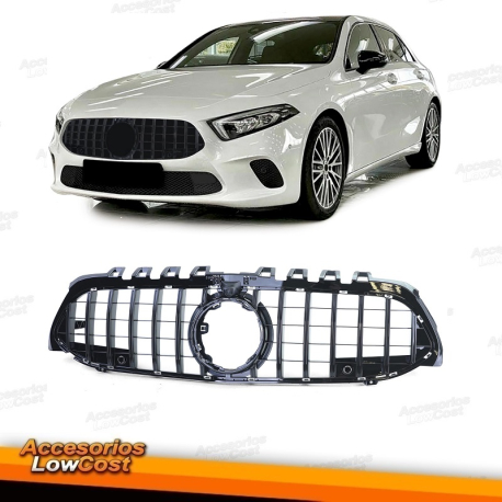 Parrilla deportiva negra brillante para Mercedes Clase A W177 V177 18-24