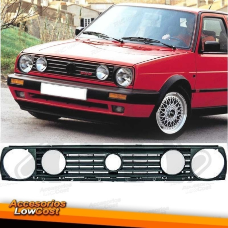 PARRILLA DELANTERA SIN LOGO CON DOBLE FARO GOLF 2 (83-91)