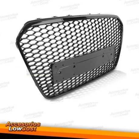 REJILLA LOOK RS NEGRO BRILLANTE compatible con AUDI A6 C7 11-14v