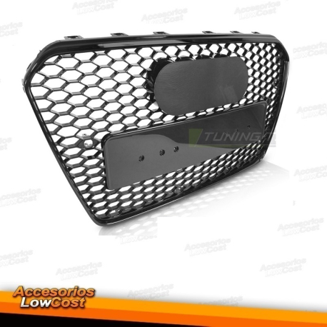REJILLA LOOK RS NEGRO BRILLANTE PDC compatible con AUDI A5 8T 8F 11-16