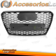 PARRILLA AUDI A7 C7 4G 11-14 LOOK RS7 NEGRO BRILLO