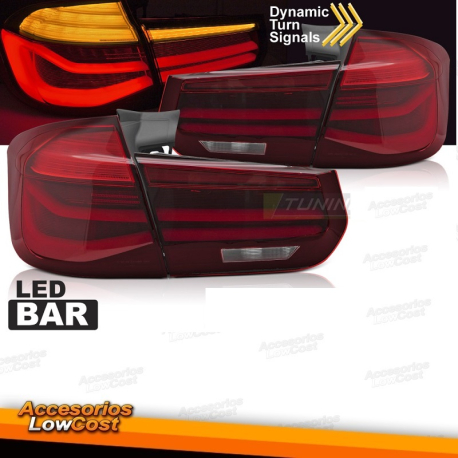 Barra de luzes tubulares LED vermelhas para BMW F31 (2011-2018)