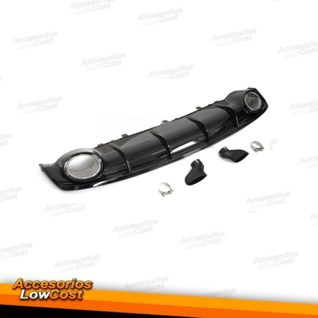 Difusor Trasero Audi A6 / A6 Avant Look RS6 2015-2018 C7 S-Line ABS