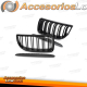 REJILLAS DOBLE LAMA BMW SERIE 3 E90 / E91 PRE-LCI 05-08 NEGRO BRILLO