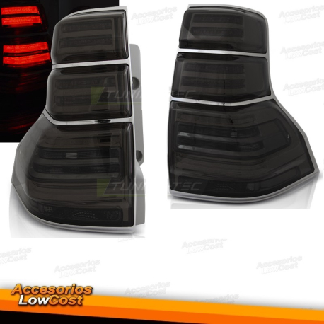 PILOTOS TRASEROS TOYOTA LAND CRUISER 150 09-13 LED AHUMADO