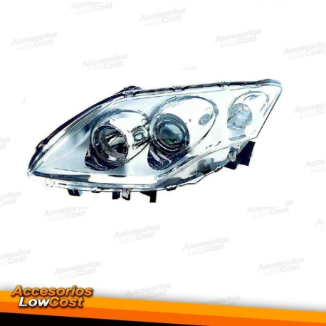 FAROL / OPTICA ESQUERDA H7 + H7 / RENAULT LAGUNA / 07-10 FUNDO PRETO
