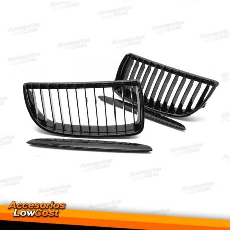 REJILLA NEGRA BRILLANTE compatible con BMW E90 / E91 05-08