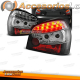 PILOTOS AUDI A3 96-00. CRISTAL CLARO CON LED. NEGRO