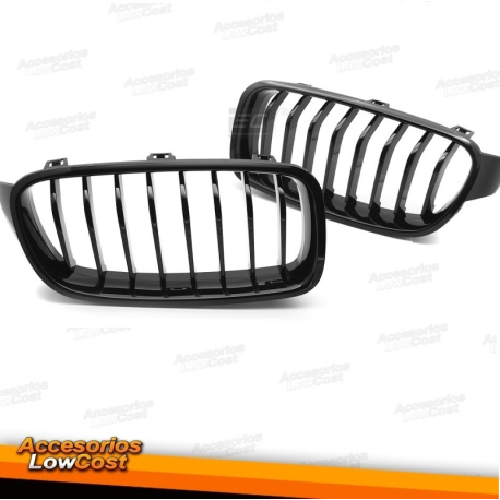 GRELHAS FRONTAIS / BMW F30 / F31 / 2011+ PRETO BRILHANTE