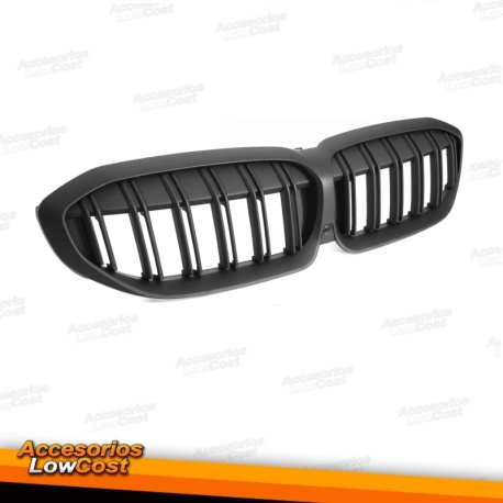 REJILLA DEPORTIVA DOBLE BARRA NEGRO MATE compatible con BMW G20/G21 19-22