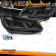 FAROS DELANTEROS LED NEGROS SEQ DRL compatibles con VW GOLF VI 08-12