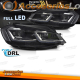 FAROS DELANTEROS FULL LED PLATA SEQ DRL compatibles con VW GOLF VII 17-19