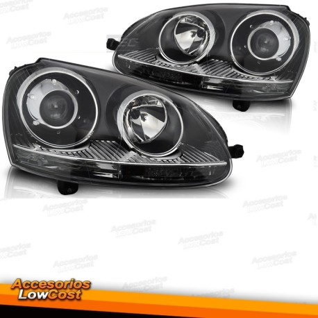FAROS NEGROS compatibles con VW GOLF V 03-09