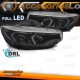 FAROLINS TRASEIROS LED / FORD FIESTA 3P / 02+ FUNDO PRETO