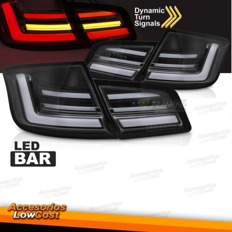 Pilotos traseros LED FONDO NEGRO SECUENCIALES para BMW F10 10-13