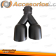 Cola de escape negra de doble salida 89mm - derecha