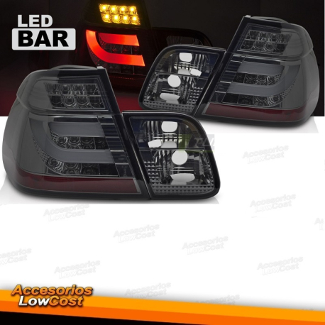 PILOTOS TRASEROS LED AHUMADO para BMW E46 98-01 SEDÁN