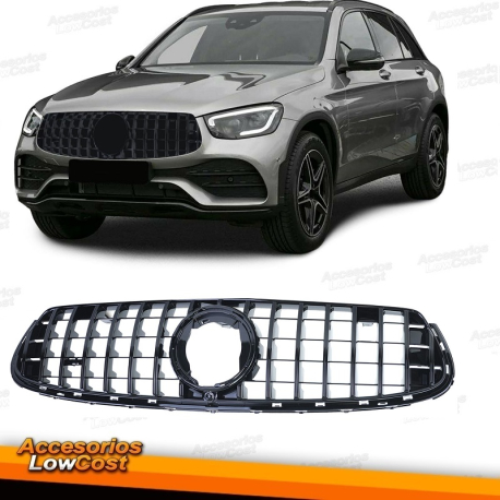 Parrilla deportiva, negro brillo, para Mercedes GLC X253 Coupé C253 19-22