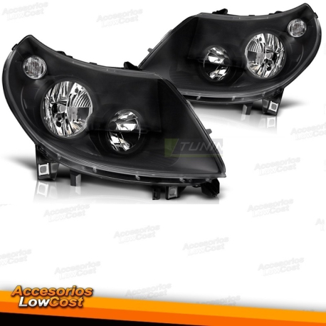 Faros delanteros negros compatibles con Ducato / Boxer / Jumper (10-14)