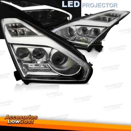 FAROS DELANTEROS LED COMPLETOS SEQ DRL PARA NISSAN GT-R 08-23