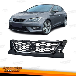 GRELHA FRONTAL PRETA SEM SIMBOLO TIPO COLMEIA / SEAT LEON II 1P / TOLEDO III 5P / ALTEA 5P