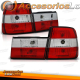 FAROLINS TRASEIROS BMW E34 4PORTAS / 88-95 VERMELHO BRANCO