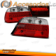 FAROLINS TRASEIROS LED / BMW E38 / 94-01 VERMELHO BRANCO