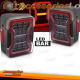PILOTOS TRASEROS CHRYSLER JEEP WRANGLER JK 07-18 LED NEGRO