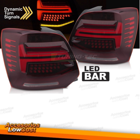 LUCES TRASERAS LED BARRA LED ROJA compatible con VW POLO V 09-17