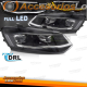 Faros LED plateados con luz diurna secuencial (DRL) para VW Polo 6R 09-17