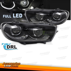 FAROLINS TRASEIROS LED / VW SCIROCCO / 08+ CROMADO ESCURECIDO