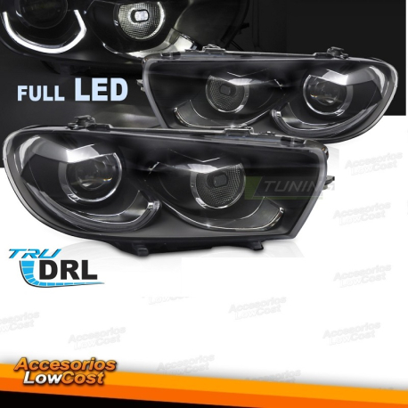 FAROLINS TRASEIROS LED / VW SCIROCCO / 08+ CROMADO ESCURECIDO